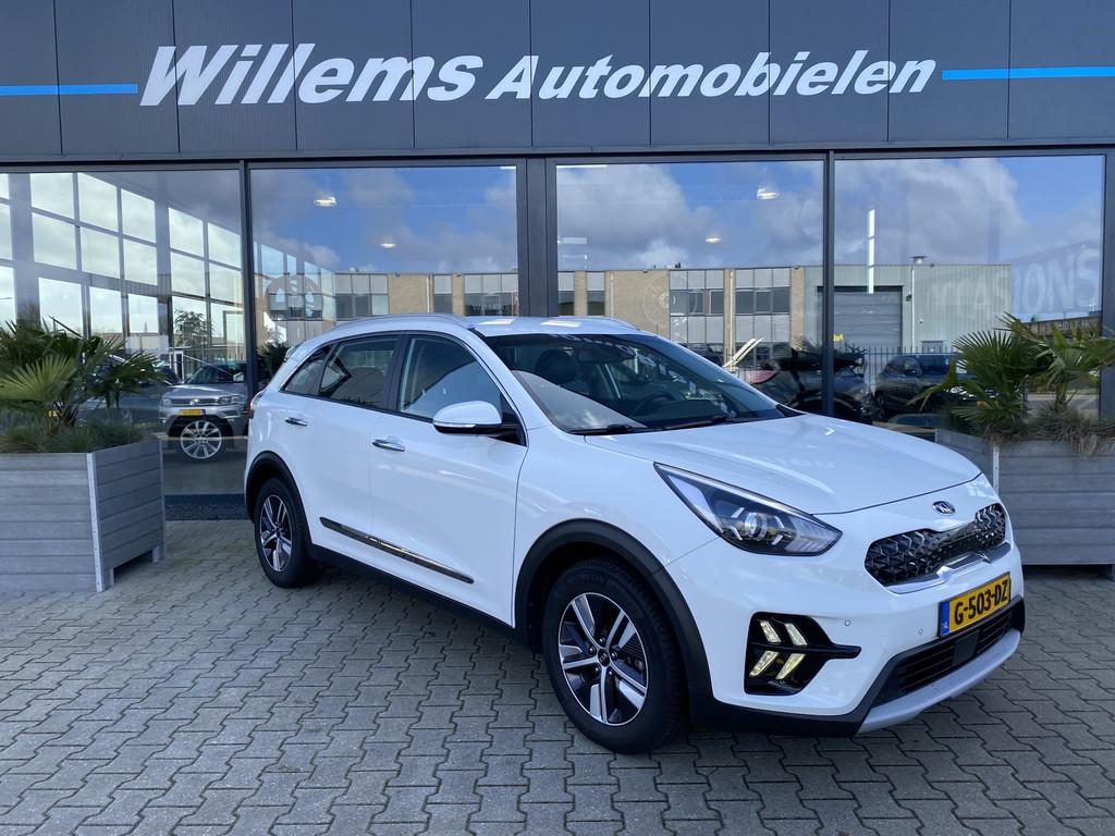 Kia Niro 1.6 GDi PHEV DynamicLine App-Connect, Camera & Adap, Gebruikt, Met garantie (alle), Leder en Stof, Wit