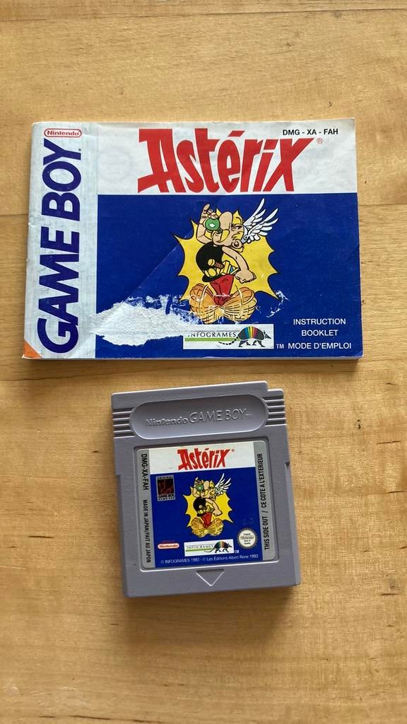 Asterix gameboy spel met handleiding, Avontuur en Actie, 1 speler, Ophalen of Verzenden, Zo goed als nieuw