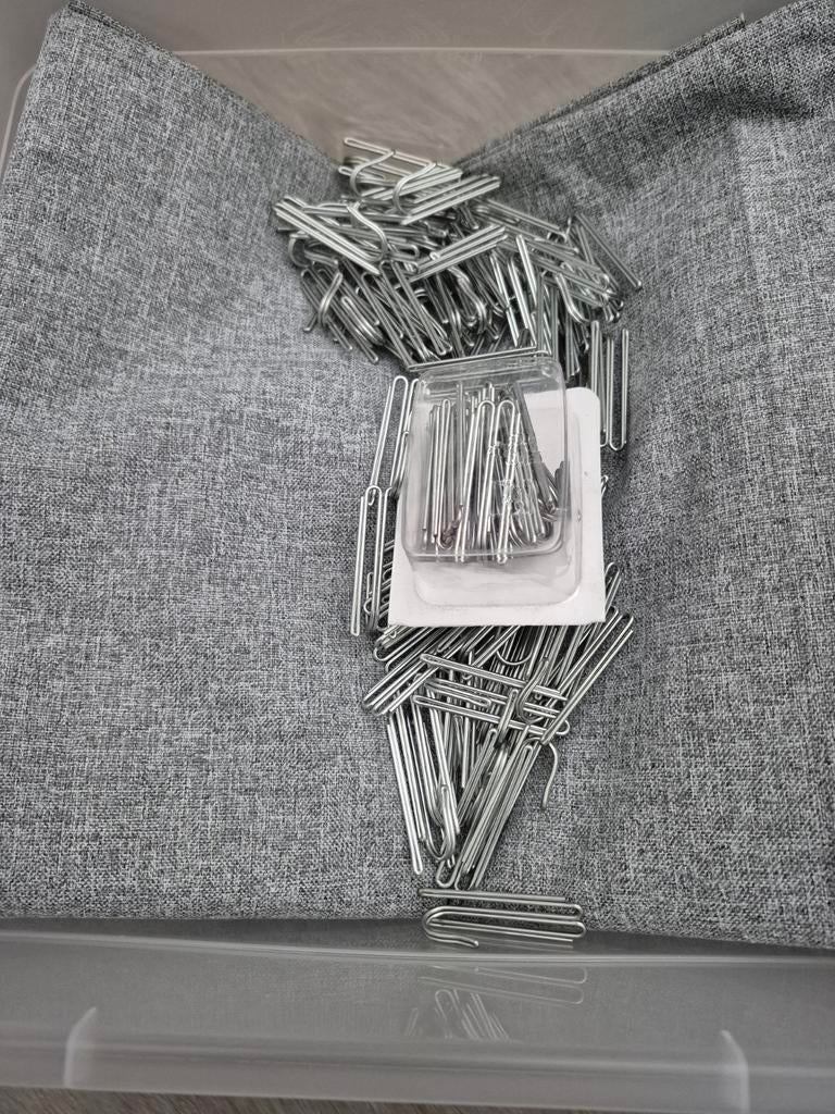 IKEA Overgordijnen (verduisterend) en vitrage + gordijnrails, Huis en Inrichting, Ophalen, Zo goed als nieuw, 200 cm of meer, 200 cm of meer