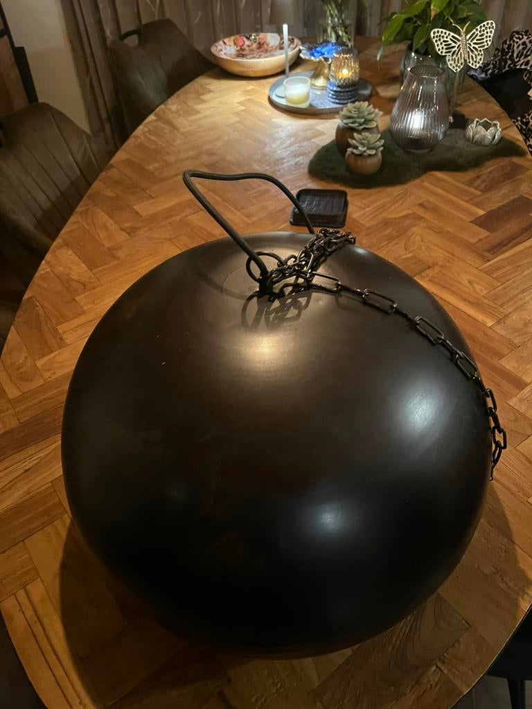 Hanglampen roestbruin, Huis en Inrichting, Lampen | Hanglampen, Ophalen, Zo goed als nieuw, Minder dan 50 cm