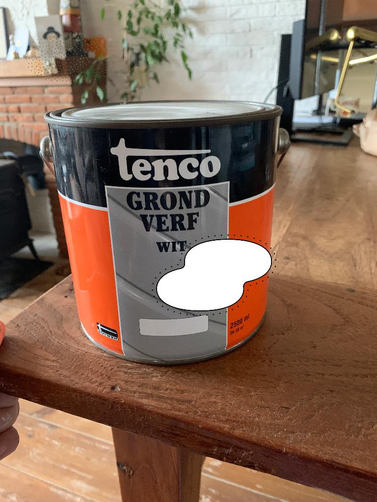 Tenco Grondverf Wit - 2500 ml, Wit, Nieuw, Ophalen of Verzenden, Verf
