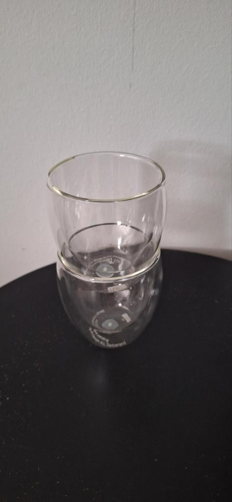 Bodum Dubbelwandige Glazen 250 ml - Set van 2, Huis en Inrichting, Keuken | Servies, Ophalen, Glas of Glazen, Gebruikt, Glas