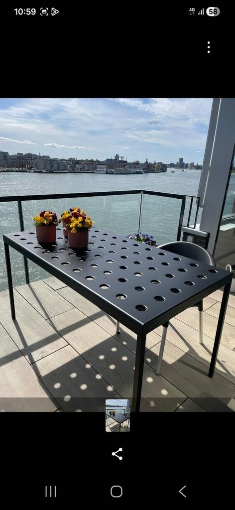 HAY Palissade Tuintafel - Ronan & Erwan Bouroullec, Tuin en Terras, Tuintafels, Gebruikt, Rechthoekig, Metaal, Ophalen of Verzenden