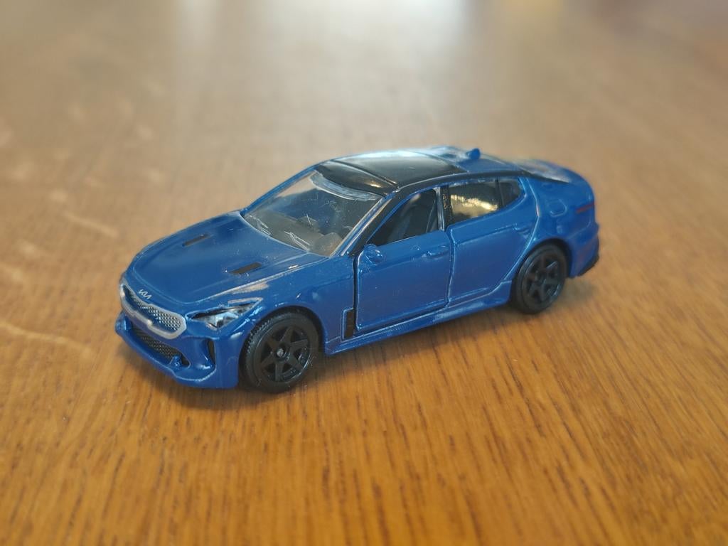 Majorette Kia Stinger Performance Car BLAUW, Hobby en Vrije tijd, Ophalen of Verzenden, Auto
