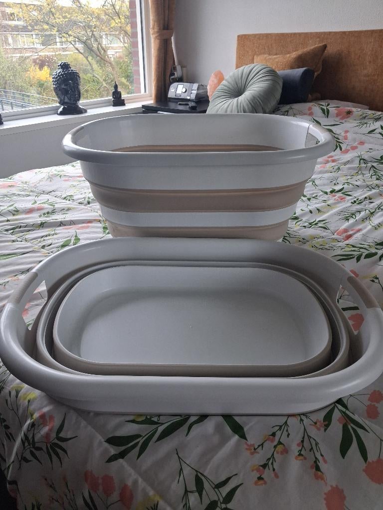 2 opvouwbare Wasmanden, Ophalen, Nieuw