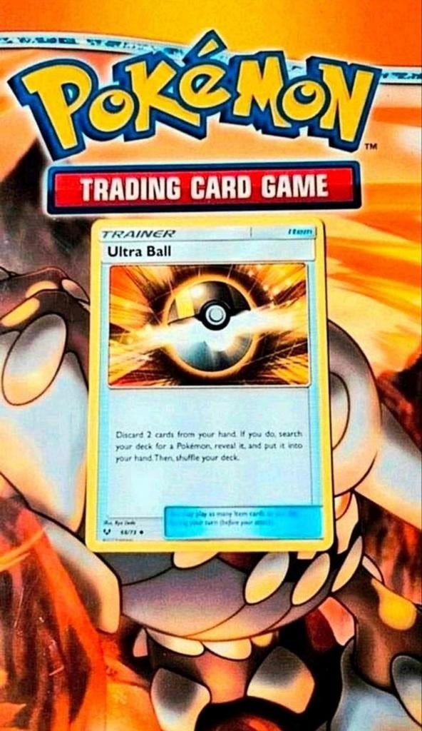 Ultra ball 68/73 Shining Legends pokemon kaart nm, Ophalen of Verzenden, Zo goed als nieuw, Losse kaart