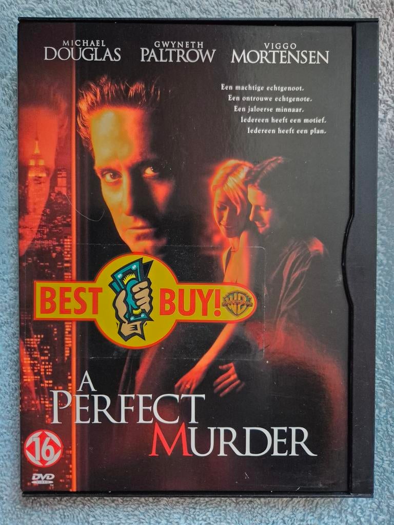 A Perfect Murder DVD - Michael Douglas, Gwyneth Paltrow, Vanaf 16 jaar, Ophalen of Verzenden, Gebruikt, Actiethriller