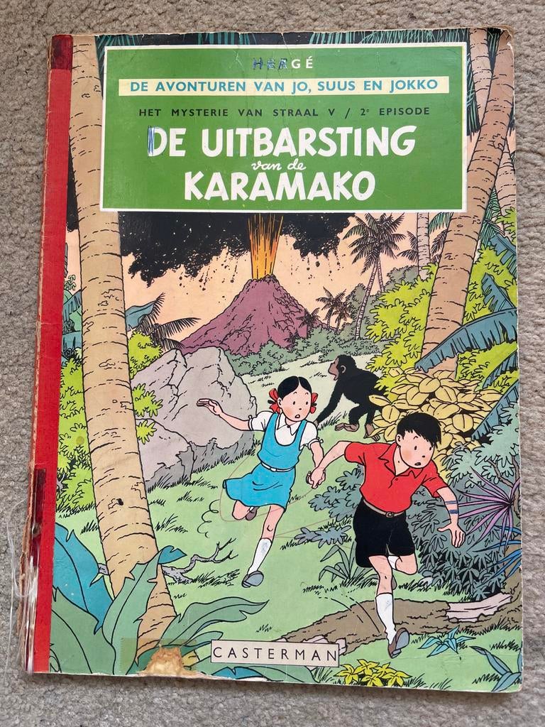De Uitbarsting van de Karamako - Jo, Suus en Jokko, Boeken, Stripboeken, Eén stripboek, Ophalen of Verzenden, Gelezen