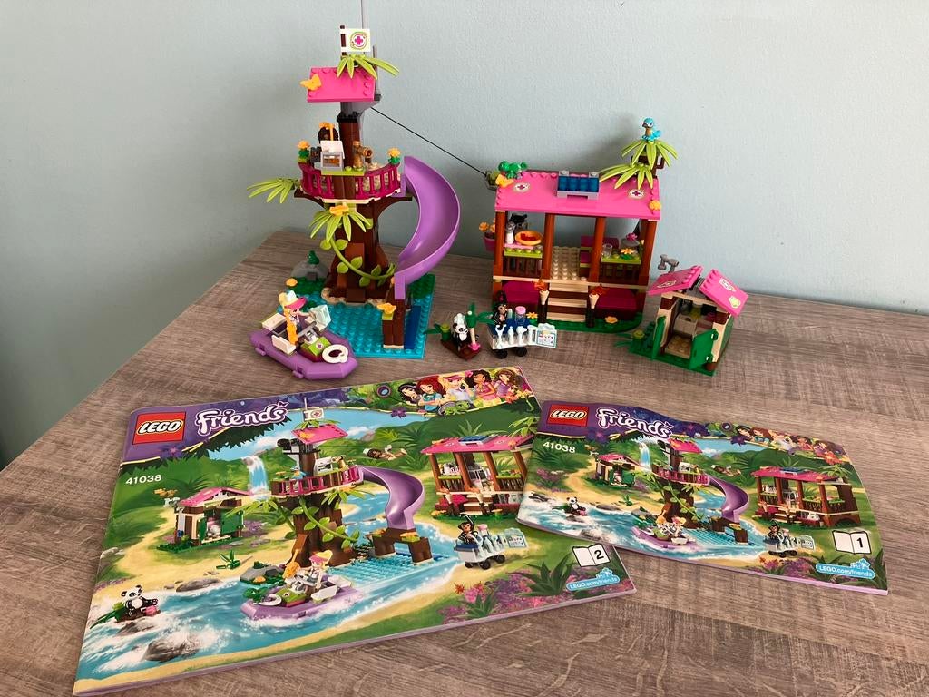 Lego Friends Jungle reddingsbasis 41038 complete set, Kinderen en Baby's, Speelgoed | Duplo en Lego, Ophalen of Verzenden, Zo goed als nieuw