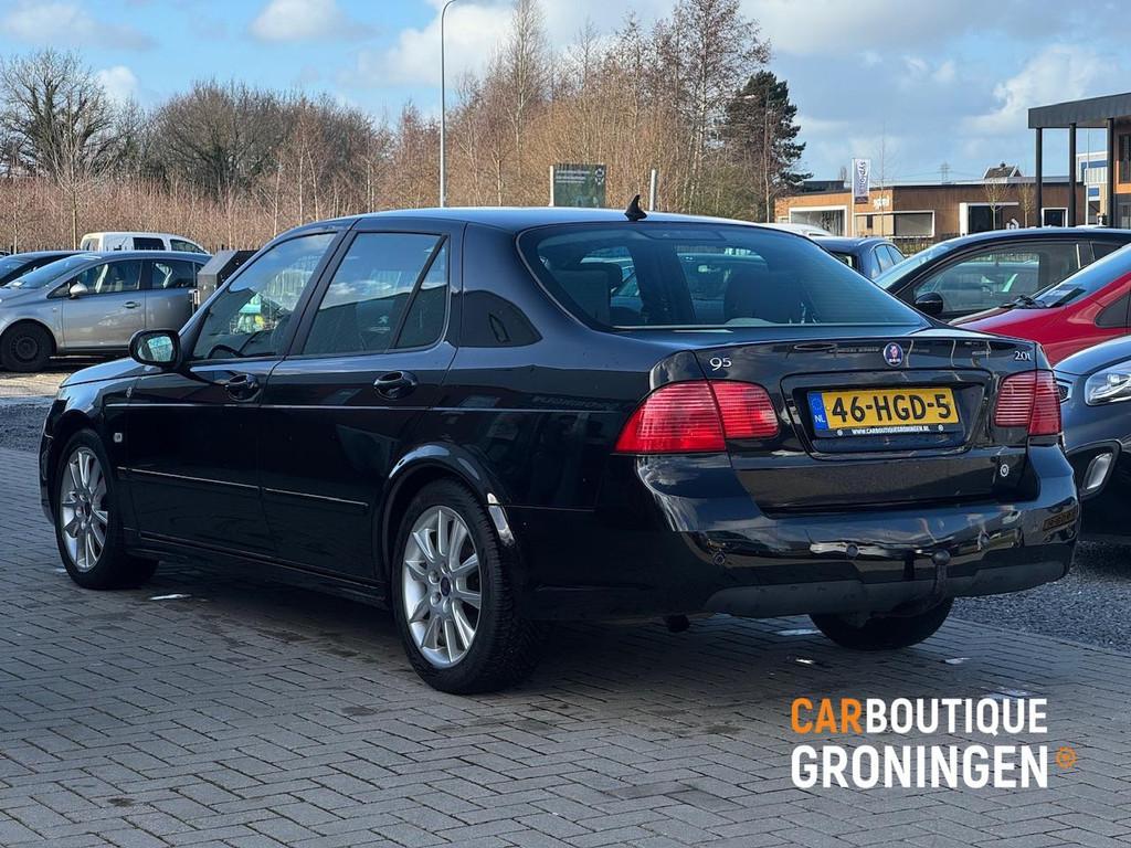 Saab 9-5 2.0t Griffin | AUTOMAAT | NIEUWE APK | CLIMA | STOE, 4 cilinders, 150 pk, 1505 kg, Zwart