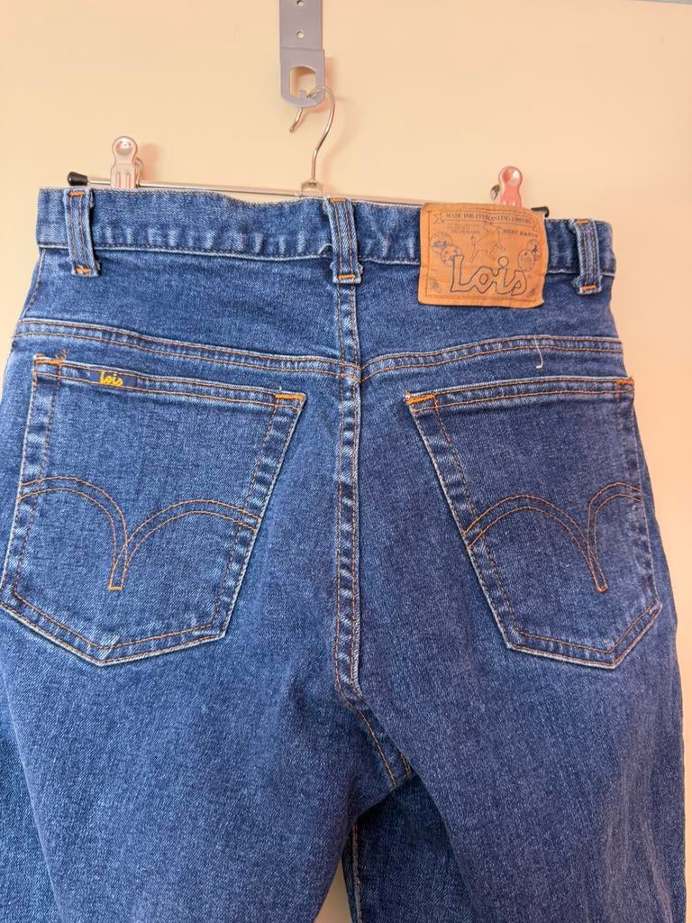 Mooie vintage jeans Lois maat S lengte 100cm, Ophalen of Verzenden, Zo goed als nieuw, Blauw, W32 (confectie 46) of kleiner
