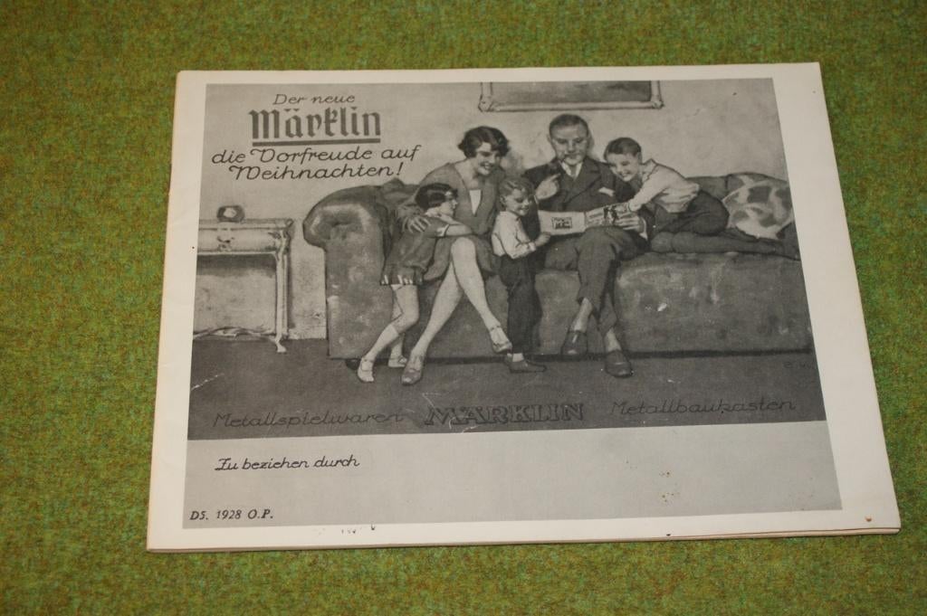 Märklin KATALOG 1928 reprint, Gelijkstroom of Wisselstroom, Nieuw, Märklin, Boek, Tijdschrift of Catalogus