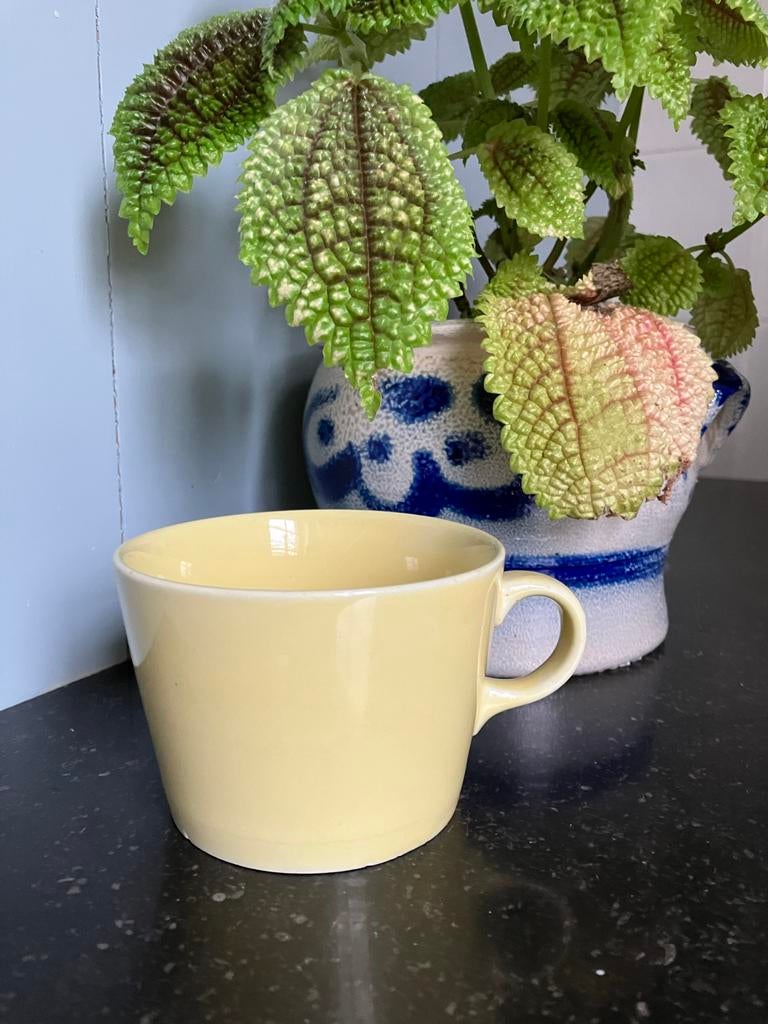 Mokje pastel geel, Keramiek, Ophalen of Verzenden, Zo goed als nieuw, Effen