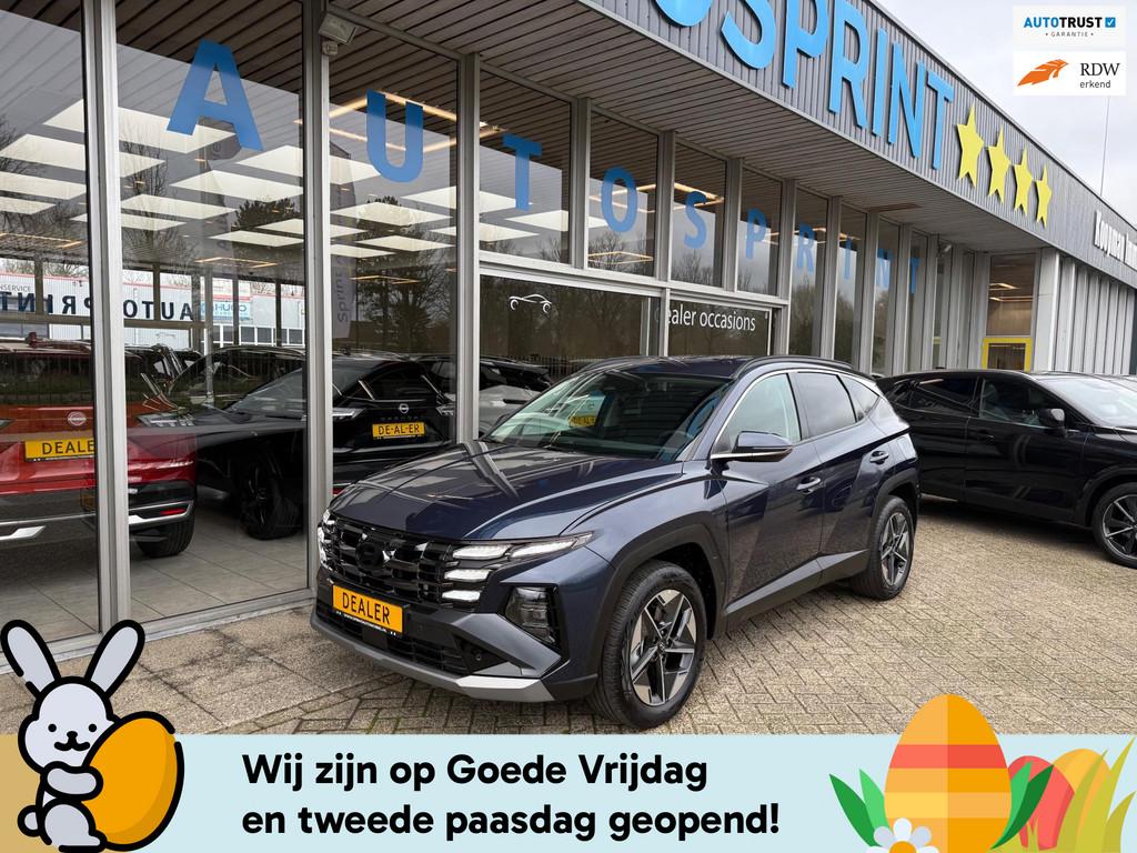 Hyundai Tucson 1.6 T-GDI MHEV Comfort 161PK / NAVIGATIE / EL, Adaptive Cruise Control, Stof, Gebruikt, Zwart