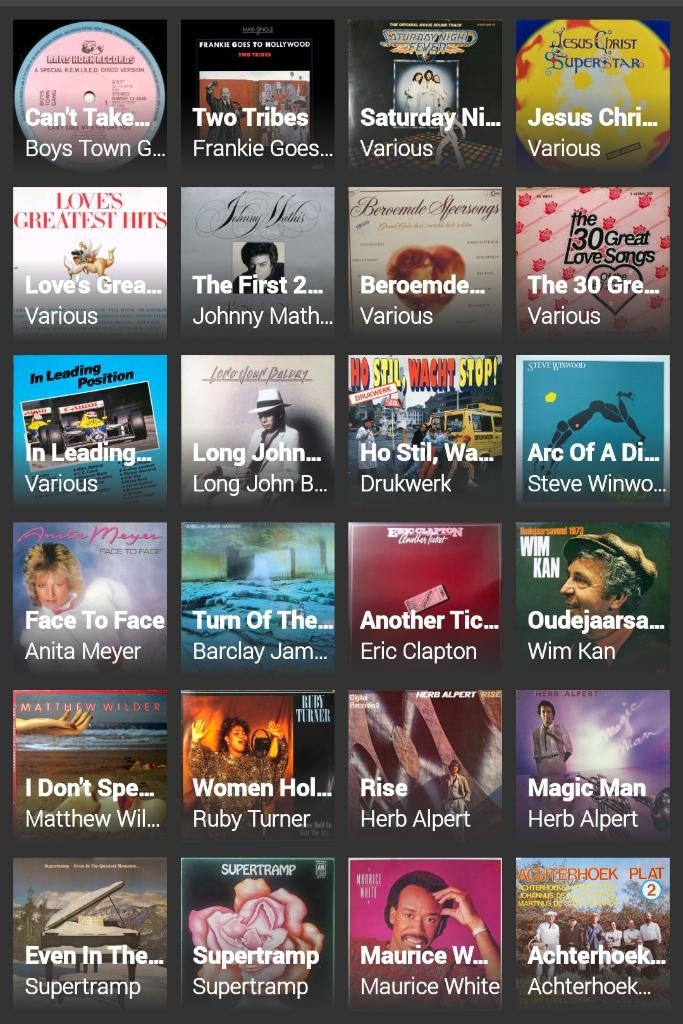 90 LP's diverse genres / o.a. 70's en 80's, Ophalen, Gebruikt, Overige formaten