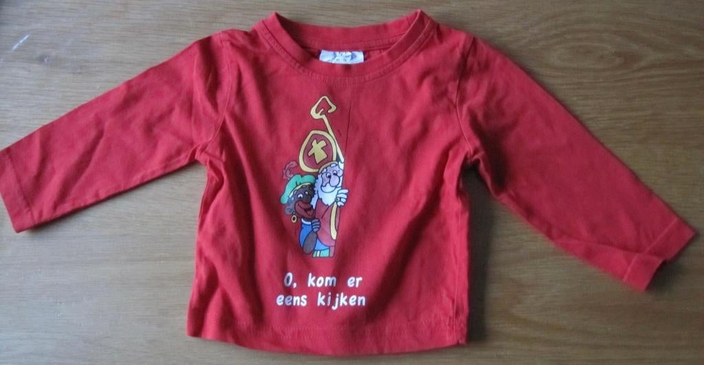 baby T-shirt voor Sinterklaas - maat 62 - 68, Diversen, Sinterklaas, Ophalen of Verzenden, Zo goed als nieuw