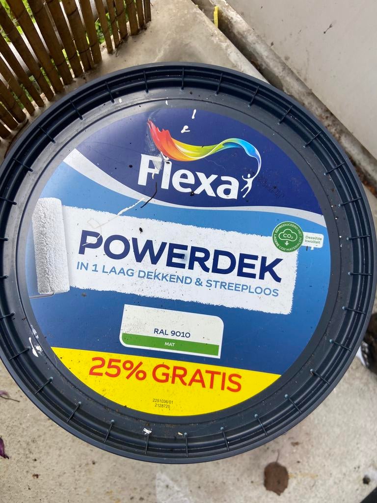 Verf powerdek Ral 9010, Ophalen of Verzenden, Zo goed als nieuw, Wit
