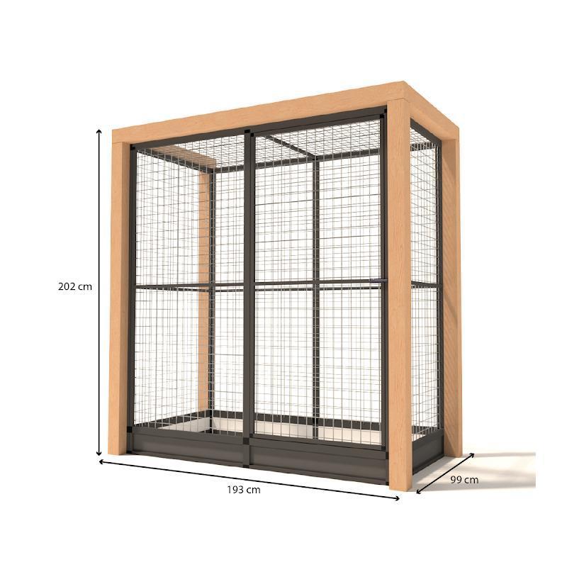 Aluminium Volière Valentijn, Ophalen of Verzenden, Nieuw, Aluminium, Volière