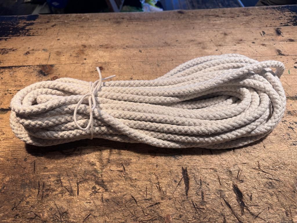 TOUW KATOEN 12mm trossen a 20mtr/vlecht, Ophalen, Nieuw, Lijn of Blok