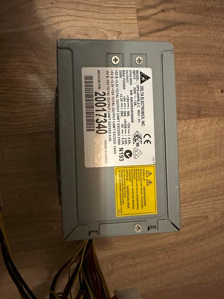 Delta Electronics DPS-350PB-2 C voeding, Ophalen of Verzenden, Gebruikt