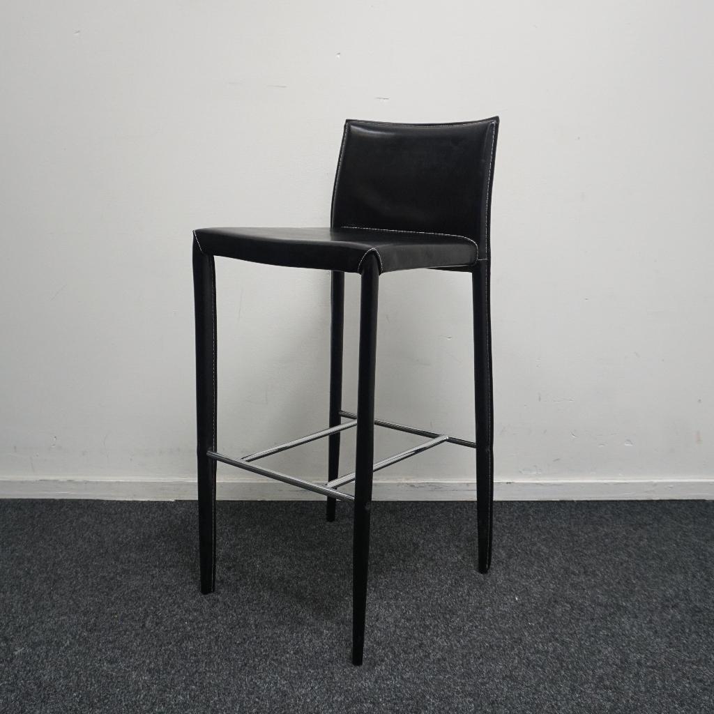 Bontempi Linda Barkruk | Leer | Metaal | Zithoogte 77 cm, -, -, 60 tot 90 cm, Ophalen of Verzenden