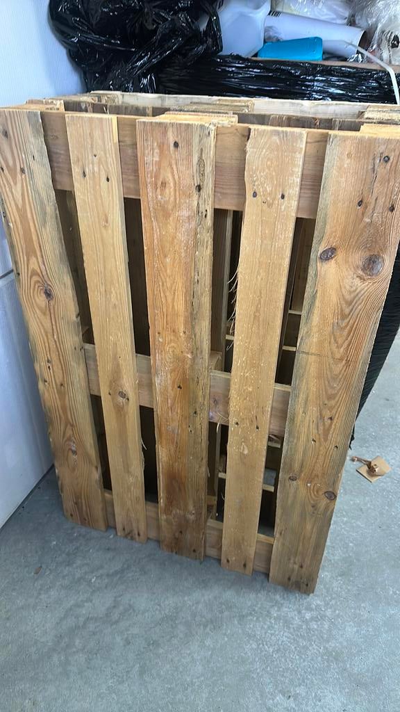 3 stuks pallets gratis ophalen, Doe-het-zelf en Verbouw, Ophalen of Verzenden, Zo goed als nieuw, Pallet, Minder dan 200 cm