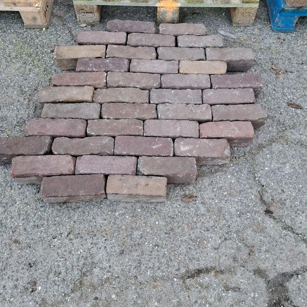Oude gebakken dikformaat op pallets., Ophalen, Gebruikt, Keramiek, Klinkers