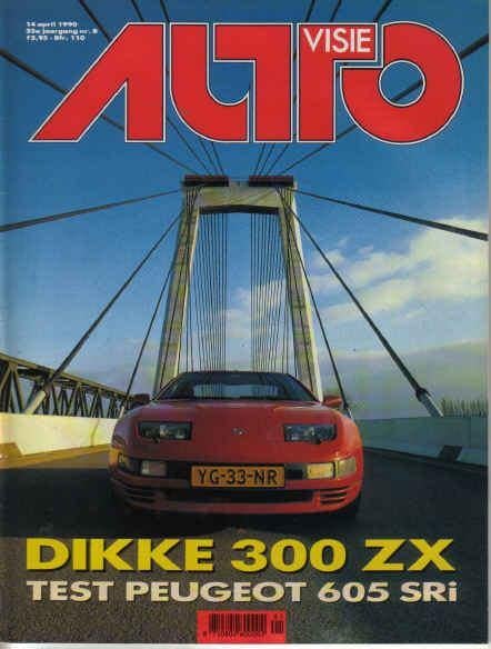 Autovisie 8 1990 : Nissan 300ZX Twin Turbo 24V - Mercedes, Ophalen of Verzenden, Gelezen, Algemeen
