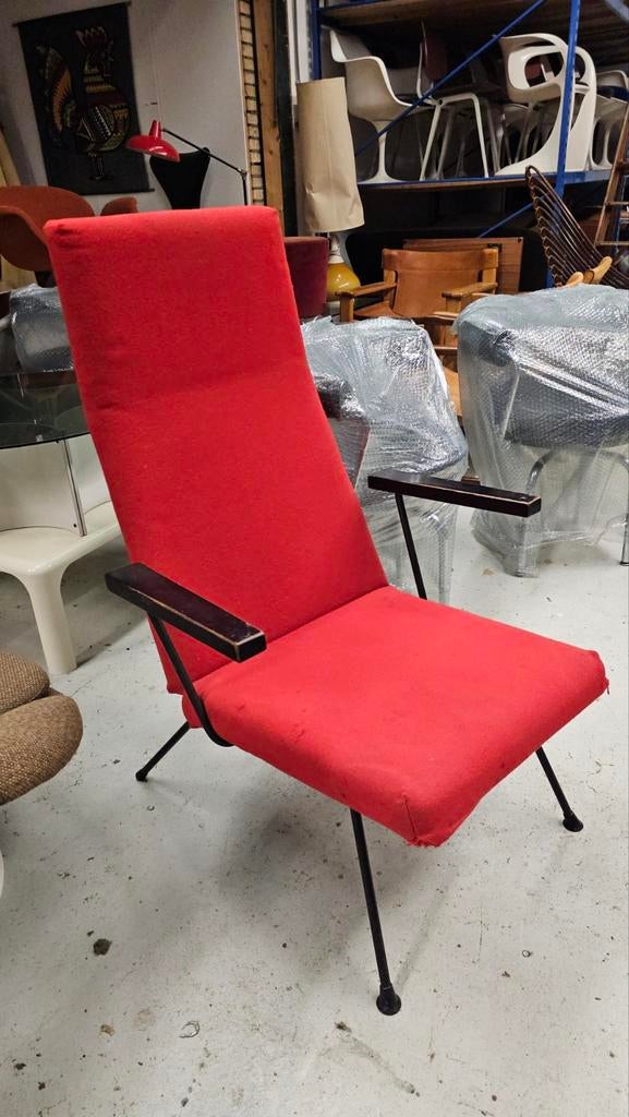 Gispen rietveld 1410  vintage stoel Jaren 80, Ophalen of Verzenden, Gebruikt, 50 tot 75 cm