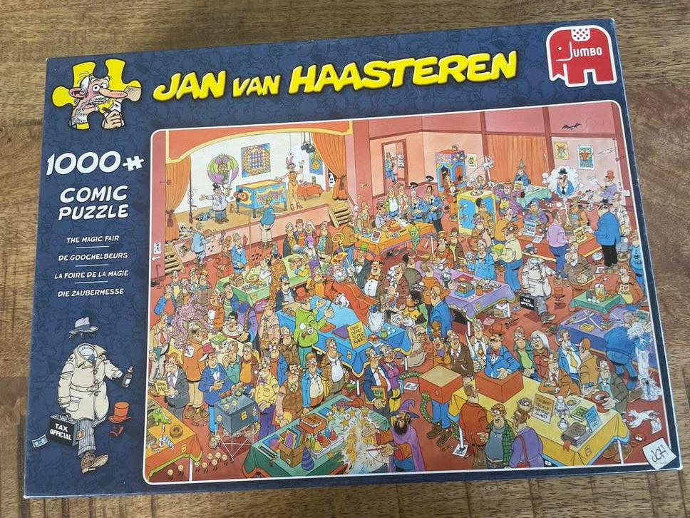 Jan van Haasteren Puzzel 1000 Stukjes - De Goochelbeurs, Ophalen of Verzenden, Gebruikt