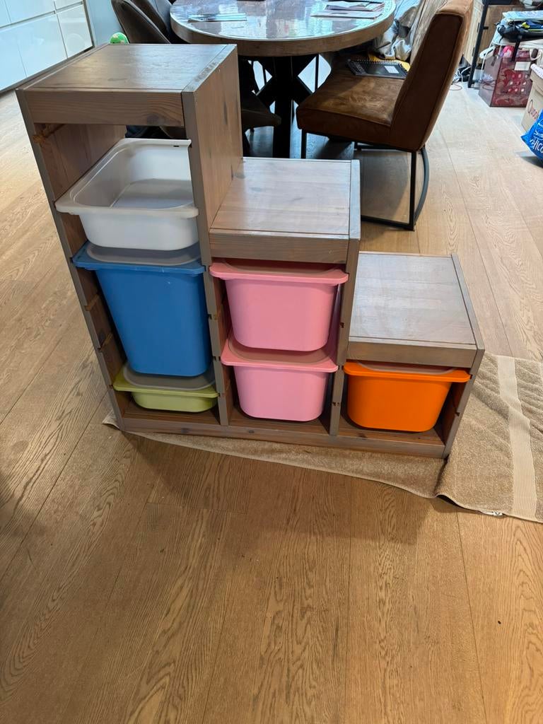 Kast Ikea met bakken, Ophalen, 50 tot 100 cm, Zo goed als nieuw, 3 of 4 laden