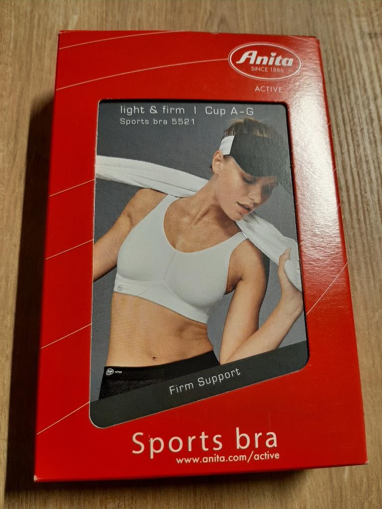 Anita Active Sport BH 75D Light & firm bügelfrei Weiß, Kleding | Dames, Ondergoed en Lingerie, Ophalen of Verzenden, Zwart, BH