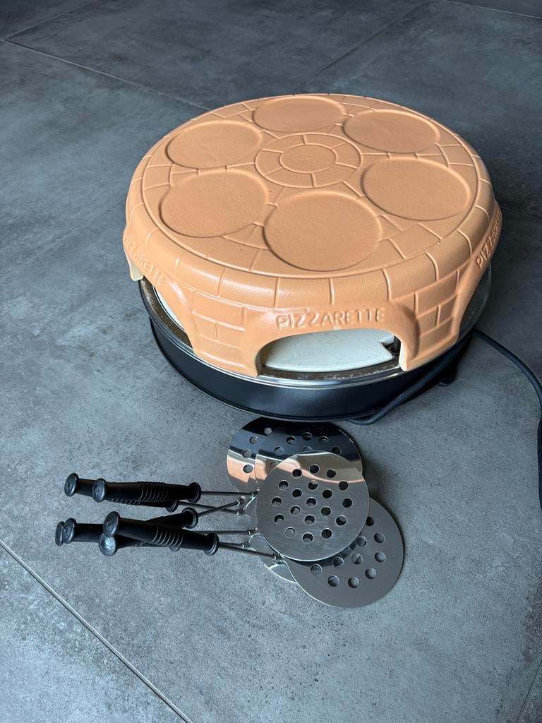 Pizzarette, Witgoed en Apparatuur, Gourmetstellen, Ophalen, Zo goed als nieuw, 4 t/m 7 personen