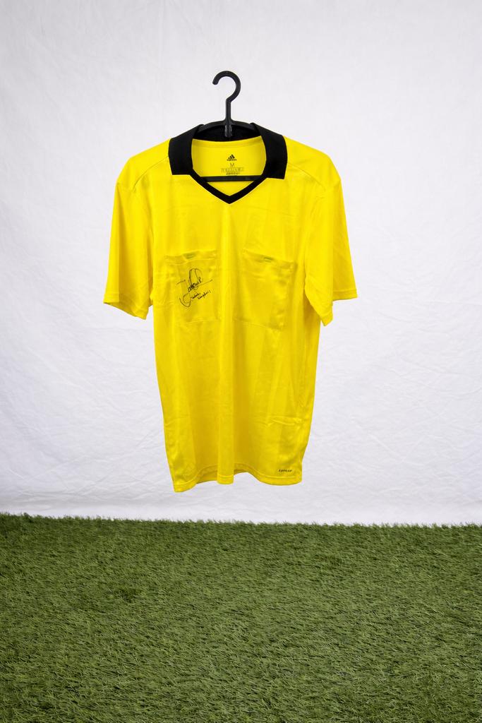 Gesigneerd Matchworn Scheidsrechter Shirt Jochem Kamphuis, Ophalen of Verzenden, Zo goed als nieuw, Shirt