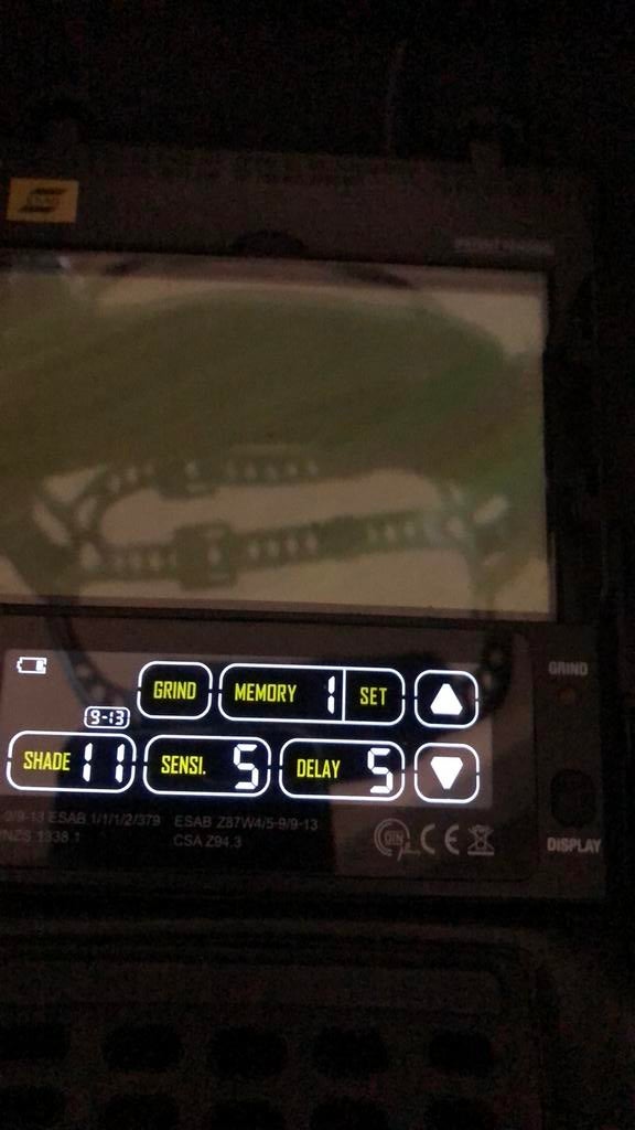 Lashelm/ slijphelm esab sentinel a 50 air, Doe-het-zelf en Verbouw, Laskappen, Ophalen, Gebruikt