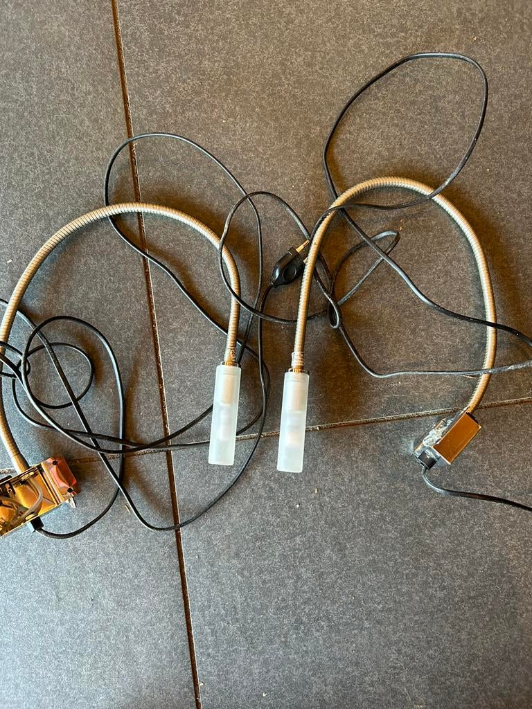 2 nachtlampjes voor aan bed, Ophalen of Verzenden, Gebruikt, Eenpersoons, Hout