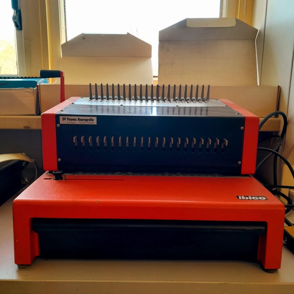 inbindmachine, Diversen, Ophalen, Gebruikt