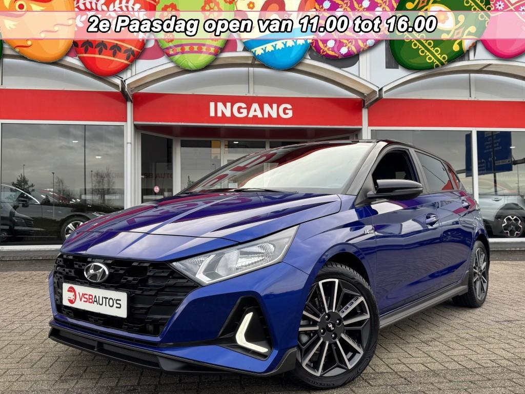 Hyundai I20 1.0 T-GDI MHEV AUT. 120PK N-LINE BOSE NAVI CAMER, Automaat, Gebruikt, Met garantie (alle), Blauw