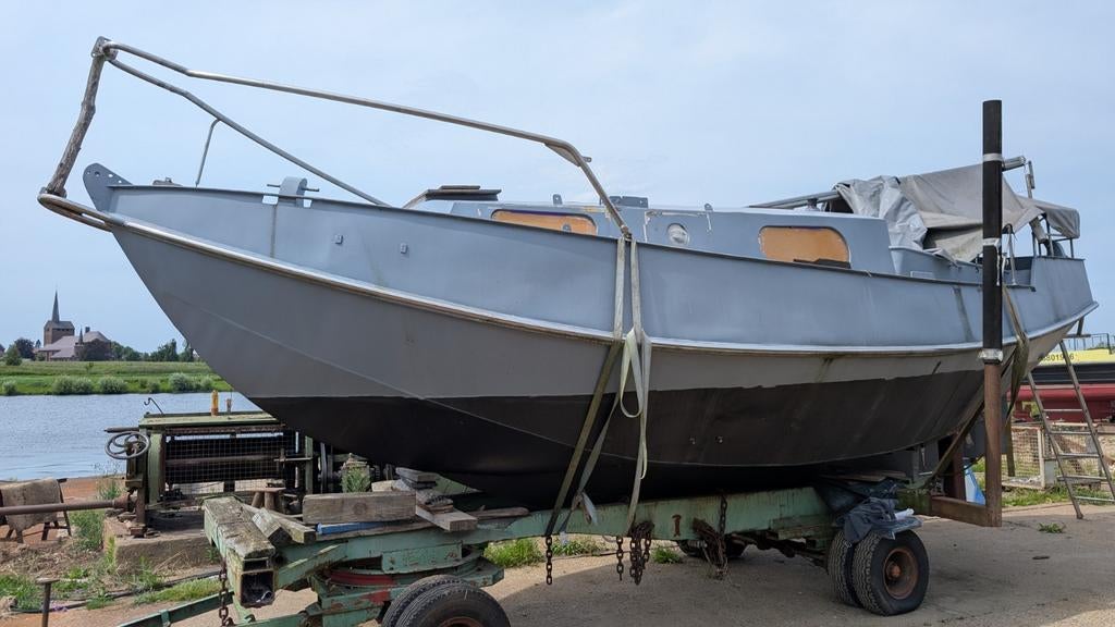 Baarda Zeegrundel 9m met Mercedes OM636, Ophalen of Verzenden, Gebruikt, Staal, Diesel