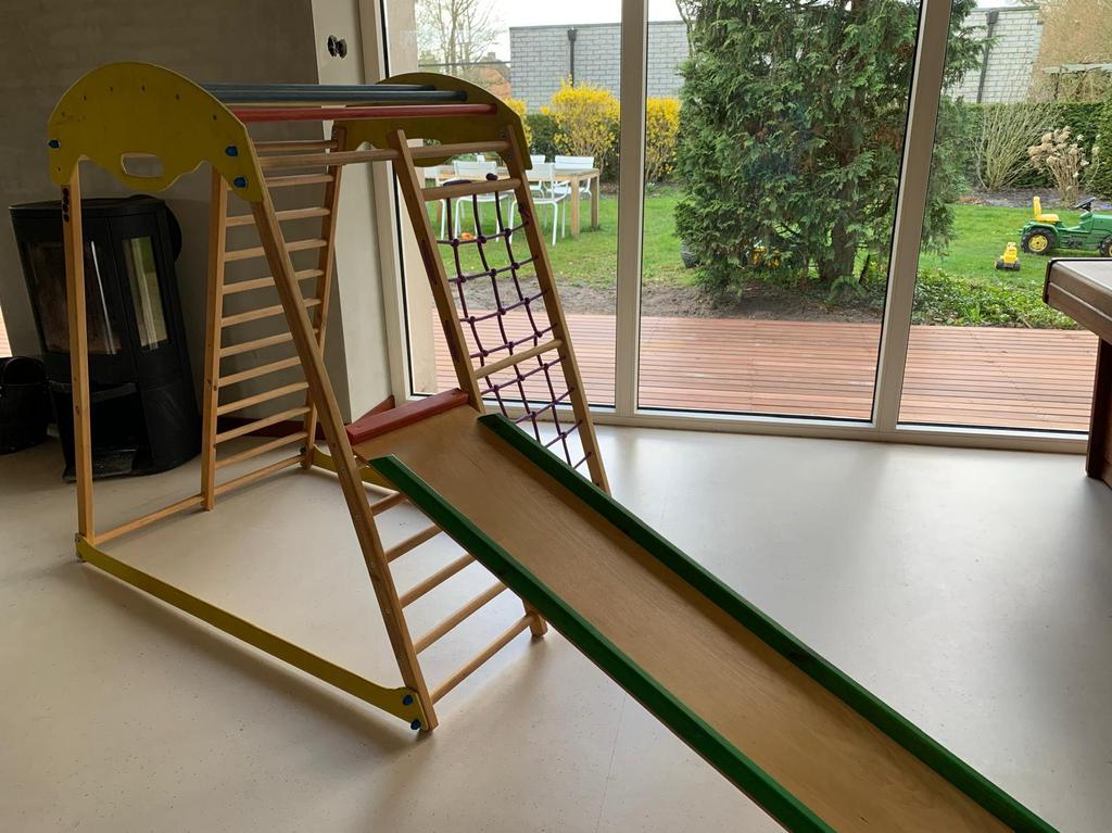Montessori klimrek / speeltoestel binnen, Kinderen en Baby's, Speelgoed | Buiten | Speeltoestellen, Ophalen, Gebruikt, Klimnet