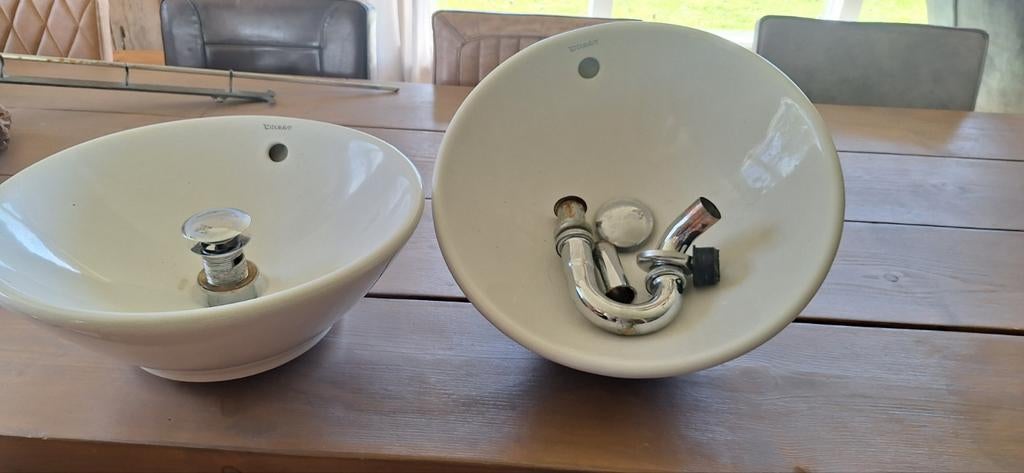 2 Duravit waskommen met druksysteem - zo goed als nieuw, Ophalen, Zo goed als nieuw, Wastafel