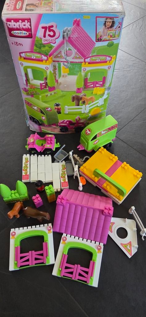 Abrick paarden boerderij speelset, Ophalen