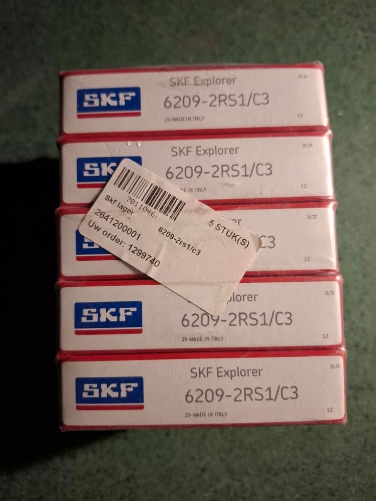 SKF Explorer lagers 6209-2RS1/C3 (5 stuks), Ophalen of Verzenden