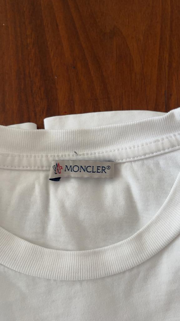Moncler T-shirt, Ophalen of Verzenden, Nieuw, Maat 46 (S) of kleiner, Wit