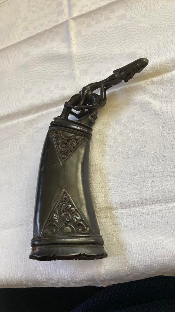 Kruithoorn Batak Sumatra, erotische scène, Ophalen of Verzenden