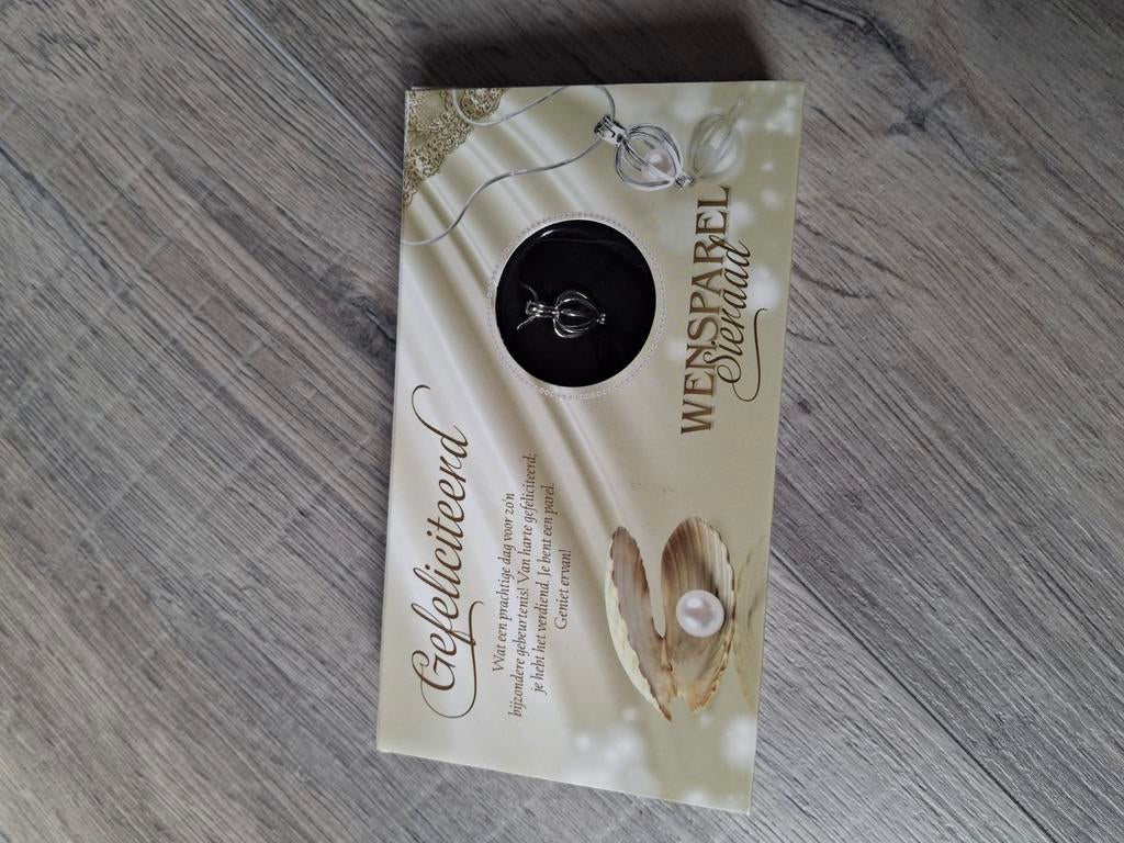 Nieuwe wensparel sieraad, Ophalen of Verzenden