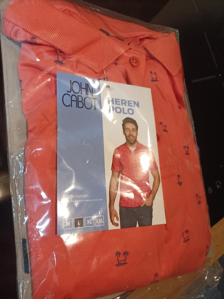 John Cabot polo - maat M - nieuw, Maat 48/50 (M), Nieuw, Oranje, Ophalen of Verzenden