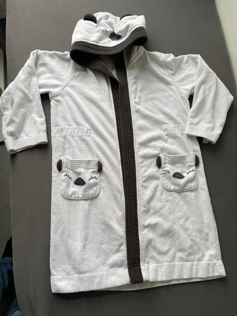 Badjas met panda-dessin - Maat S, Ophalen of Verzenden, Gedragen, Wit, Overige typen