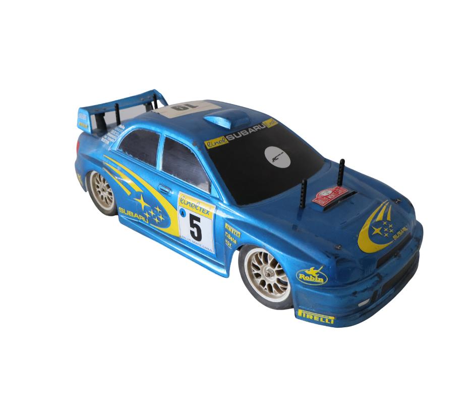 Tamiya TG10-Mk.1 Suburu STI 1/10 nitro rc auto, Gebruikt, Ophalen of Verzenden, Schaal 1:10, Auto onroad