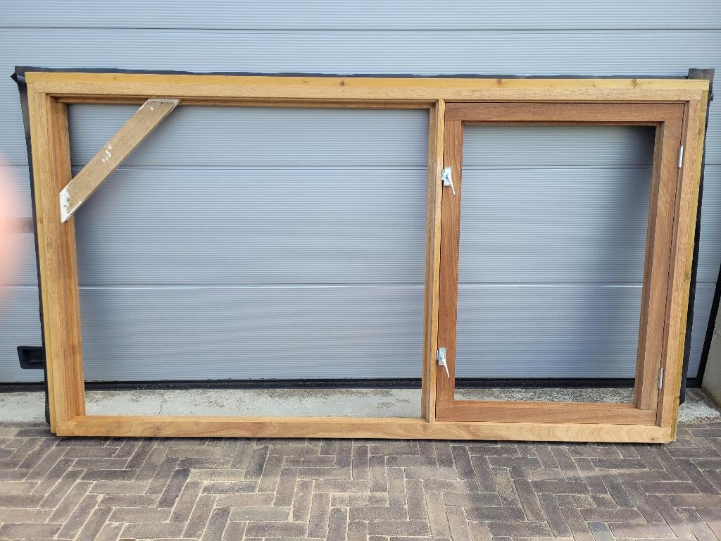 Meranti houten raamkozijnen, Raamkozijn, Nieuw, 75 tot 150 cm, Hout